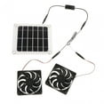 thumbnail image 2 of Panel solar, energía solar, 5 V, 10 W, panel monocristalino, solar, escape solar Ventilador doble, 2 of 9