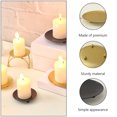 thumbnail image 2 of FESTFENDS 2 Pcs Plateau Porte-Bougies en Métal pour Bougies Couleur Assortie Décoration de Fête de Proposition, 2 of 8