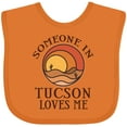 thumbnail image 3 of Inktastic Someone in Tucson Arizona Loves Me Boys or Girls Baby Bib, 3 of 4