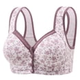 thumbnail image 4 of Front Closure Bras for Women No Underwire Full Coverage Comfortable Supportive Everyday Bralette Breathable Soft Lifting Design, 4 of 4