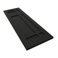 thumbnail image 6 of Ekena Millwork 12"W x 35"H True Fit PVC San Juan Capistrano Mission Style Fixed Mount Shutters, Black (Per Pair - Hardware Not Included), 6 of 9