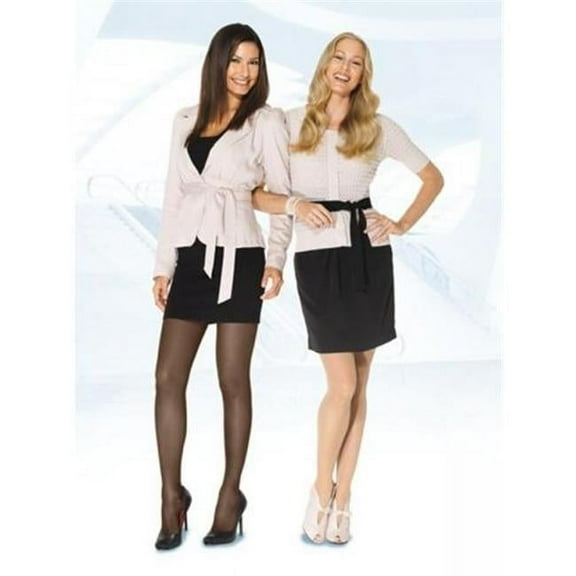 Sigvaris 783NMLO85 30-40 mmHg Womens Eversheer Open Toe Thigh High Stocking, Mocha - Medium-Long