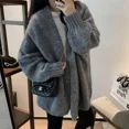 thumbnail image 6 of ZHaobin Knitted Cardigan Women Oversized Sweater Coat Korean Fashion Thicken Knitwear Winter Streetwear Casual Jumpers (Khaki,One Size), 6 of 6