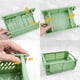 thumbnail image 3 of Cesta de almacenamiento de plástico de 4 paquetes, organizador de contenedores de almacenamiento para la cocina del hogar, cesta de almacenamiento plegable apilable, 3 of 5