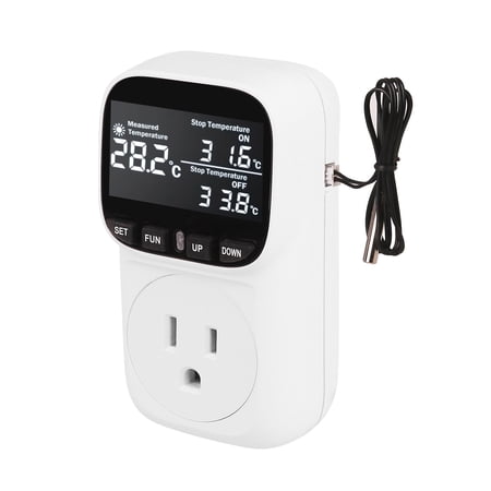 Temperature controller Screen Preset Switch Display Fish Screen Preset 15a Temperature Outlet Socket Preset Switch Socket 15a Temperature Socket Huiop Temperature Ichu