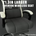 thumbnail image 5 of Ergonomic Gaming Chair with Footrest, Breathable Fabric Computer Chair with Adjustable Lumbar Support, Executive Office Chair with Pocketed Spring Cushion, Gray, 5 of 7