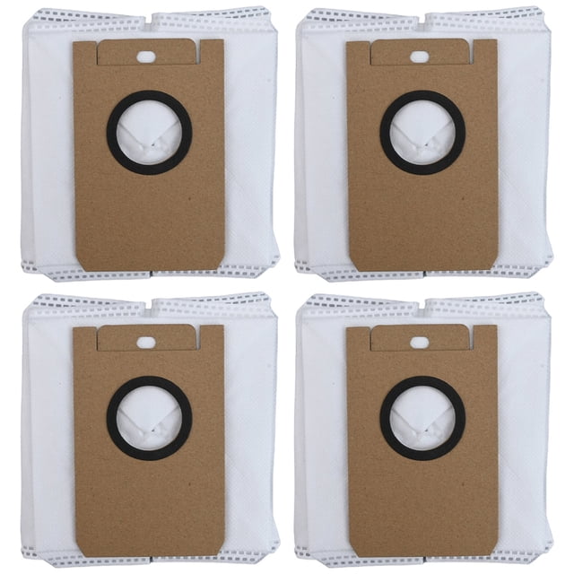 LEFU For Neakasa NoMo N3 / RS0100WA Robot Vacuum Cleaner Dust Bags, High Compatibility Nonwoven Fabric Replacement Bags, Effective Dust Collection, Easy Installation, 4 Pack White