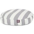 thumbnail image 2 of Majestic Pet | Vertical Stripe Round Pet Bed For Dogs, Removable Cover, Gray, Small, 2 of 6