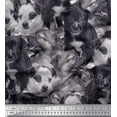 thumbnail image 1 of Soimoi Rayon Fabric Puppies Scene Print Fabric by The Yard 42 Inch Wide, 1 of 1