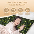 thumbnail image 4 of Lsque Green Branch Olive Body Pillow Case Cover,Ultra-Soft Microfiber Bed Pillow Cases 20x54 inches,Elegant Bedding,Breathable Durable Pillow Cover with Envelope Closure, 4 of 8