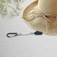thumbnail image 2 of Clip de sombrero Clip de bolsa de sombrero de viaje Ligero Manos libres Multipropósito Práctico Soporte de sombrero Sombreros de sol Clip para acampar Gris-plata Yinane Presilla para sombrero, 2 of 8