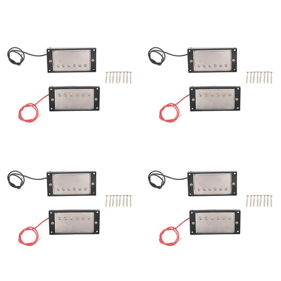 8X Humbucker Double Coil Pickups Neck and Bridge Compatible with LP Style Electric Guitar for Guitar Parts