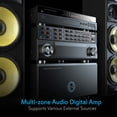 thumbnail image 5 of Pyle 12-Channel Wireless Bluetooth Power Amplifier, 6000W Max Multi-Zone Audio Mixer Receiver with USB, SD, AUX Inputs & Digital LED Display Panel, 5 of 5