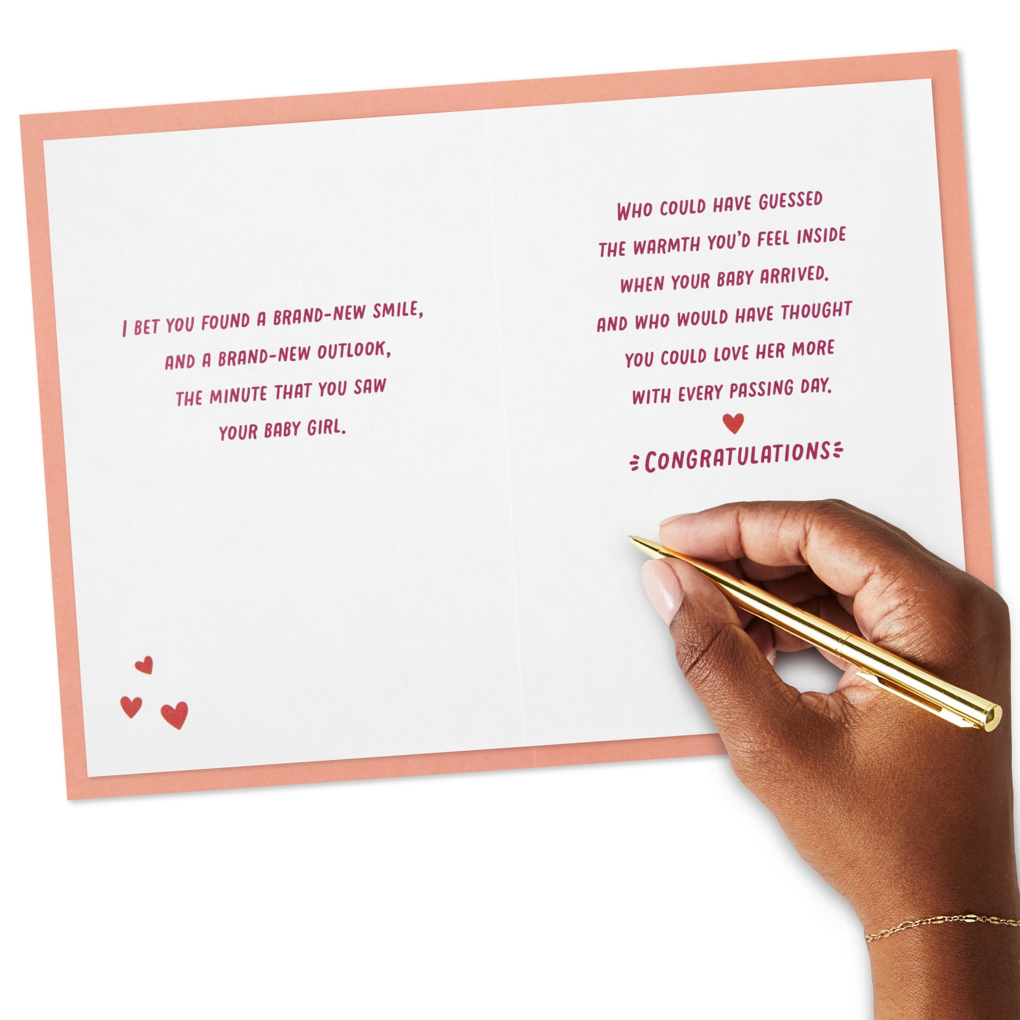 Hallmark Mahogany New Baby Girl Card (So Much Joy)