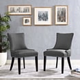 thumbnail image 5 of Modway Marquis 20.5" Fabric Dining Side Chair in Gray (Set of 2), 5 of 5