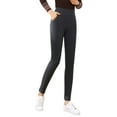 thumbnail image 2 of KOMOO Women Warm Fleece Leggings High Waist Stretchy Tummy Control Leggings Plush Warm Tights with Pockets, 2 of 8