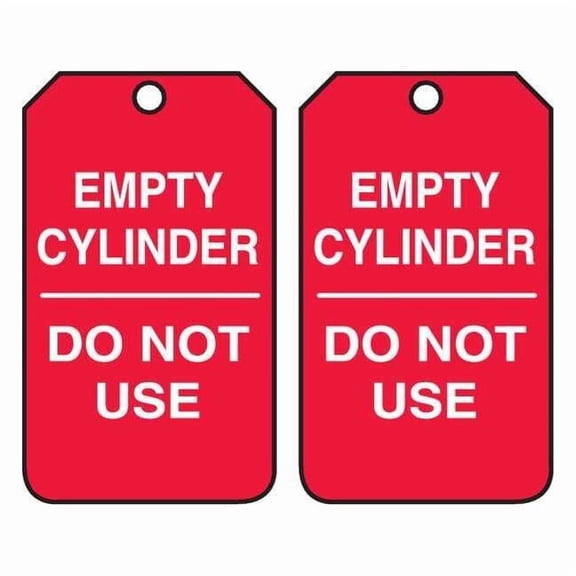 Accuform Sfty Tag,5 3/4in H,3 1/4in W,Plstc ,PK25 MGT202PTP