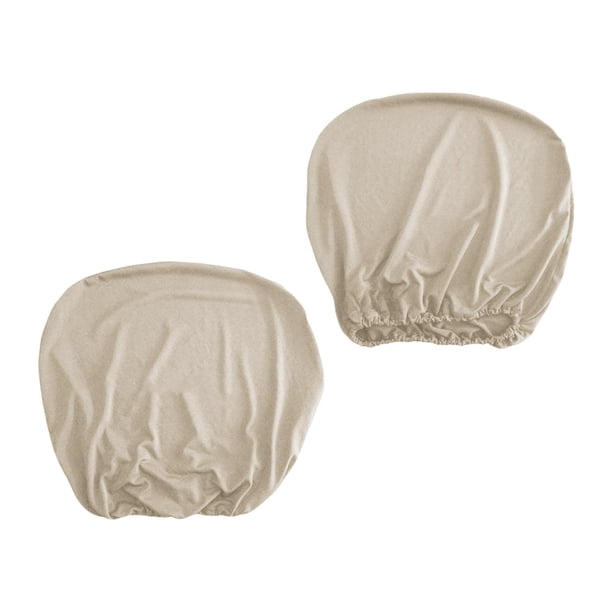 Funda para silla giratoria de oficina, suave, cómoda y antideslizante. Beige