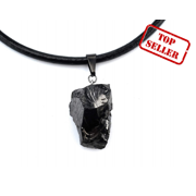 KARELIA CREATIONS XLarge Elite Noble Raw Shungite Pendant Necklace (7-14 grams)