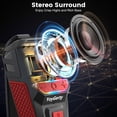 thumbnail image 3 of Altavoz Bluetooth Yoygerty Clip-On con luz RGB impermeable, 3 of 7