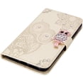 thumbnail image 3 of Compatible with Samsung Galaxy S23 Ultra Case Glitter Stylish Crystal Owl with Wrist Strap Kickstand Magnetic Leather Wallet for Women Flip Phone Case for Samsung Galaxy S23 Ultra Golden YK, 3 of 14