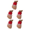 thumbnail image 1 of Wosthever Ramillete de muñeca decorativo de tela para dama de honor, flor nupcial hecha a mano y ligera, rosa, N24 rojo Type2 NO2, 1 of 6