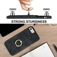 thumbnail image 5 of Dteck Wallet Case for iPhone 8 / iPhone 7 / iPhone SE 3rd Gen 2022 / iPhone SE 2nd Gen 2020, Slim PU Leather Card Holder Case with Ring Holder Stand, Black, 5 of 8