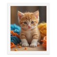 thumbnail image 5 of Paint by Numbers Kit for Adults, Cute Ginger Kitten With Yarn Balls Paint by Numbers, Easy Paint by Numbers Kit for Adults Beginner, DIY Adult Paint by Number Kits on Canvas, 12x16in Home Decor, 5 of 7