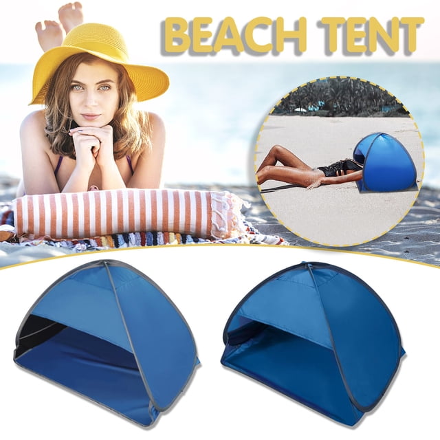Sombrilla de Playa de Apertura rápida Automática Ganfancp para Exteriores Carpa Lazy