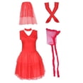 thumbnail image 3 of Disfraz de novia para mujer perfecl rojo sin mangas L, 3 of 8