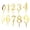 gold, variant on Dualoai 10 Pieces 0-9 Number Cake Holder Cake Toppers for Wedding Christmas Festival silver
