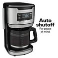 thumbnail image 4 of Hamilton Beach Programmable FrontFill Coffee Maker, Extra-Large 14 Cup Capacity, Black/Stainless (46390), 4 of 5