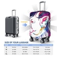 thumbnail image 4 of Xecao Colorful Bulldog Print Elastic Luggage Cover, Double-sided Print , Perfect for Travel, Business, and Daily Use (Suitcase Not Included)-X-Large, 4 of 7