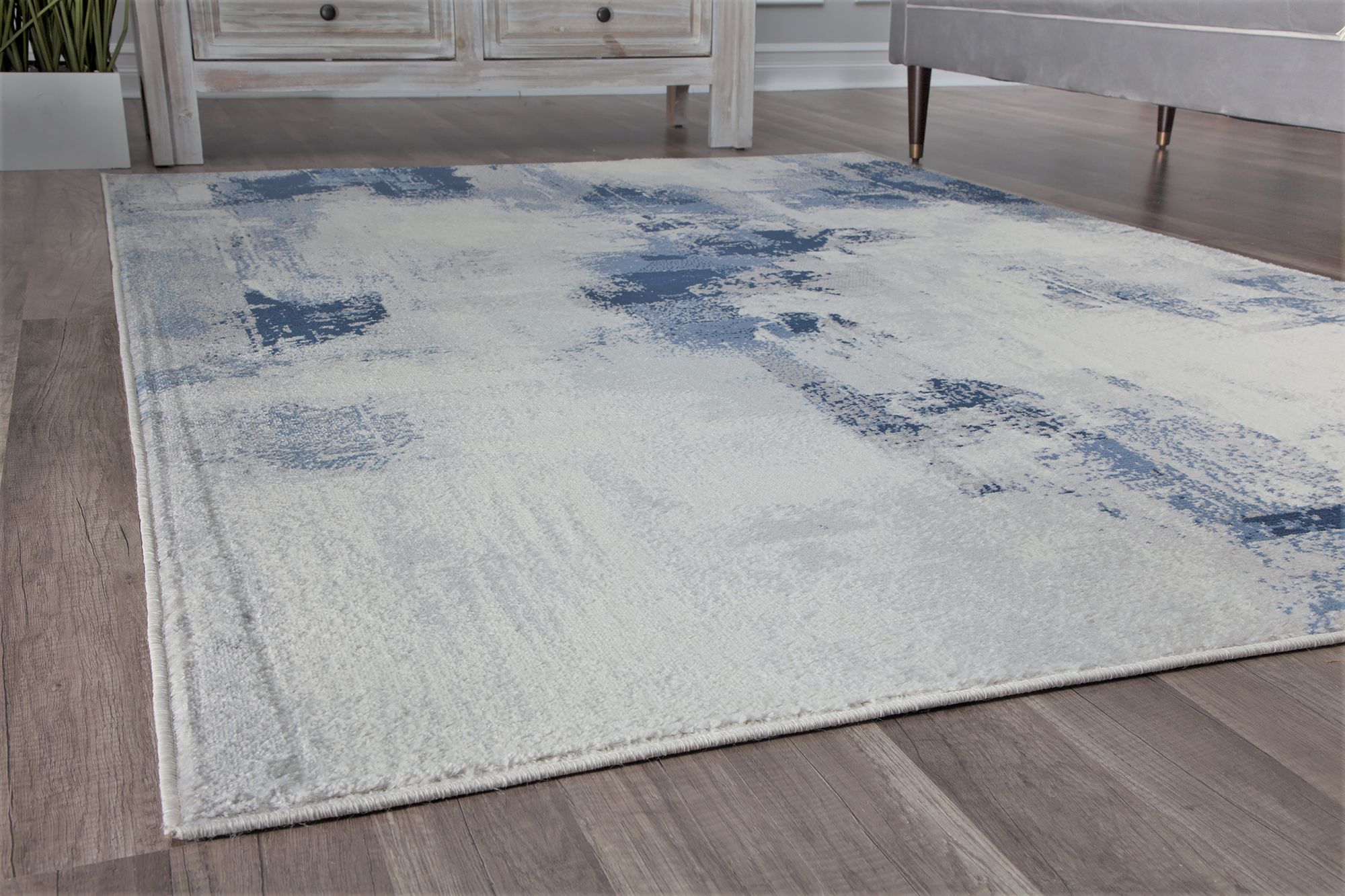 Rugs America Gallagher GL45A Tonal Blue Vintage Transitional Area Rug, 2'6"x8'