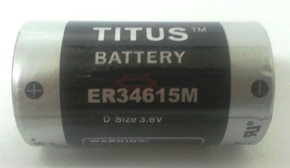 Titus D Size 3.6V ER34615M High Energy Lithium Battery 2 Pack + 30