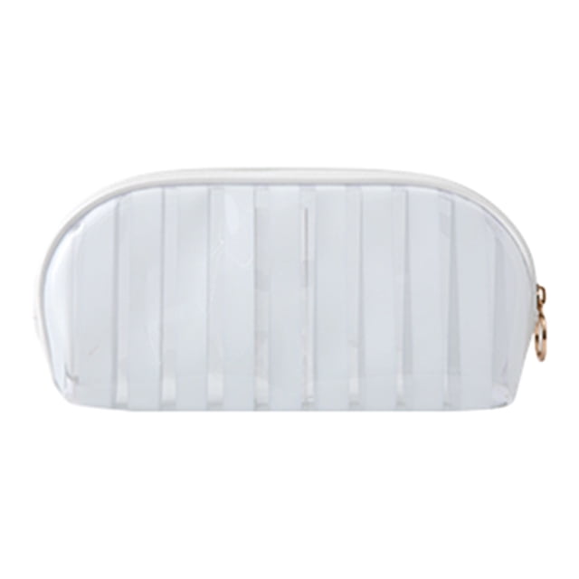 Neceser translúcido portátil para artículos de aseo, organizador de viaje, bolsa de maquillaje colgante impermeable para almacenamiento en el baño, bolsa de plástico transparente para artículos de