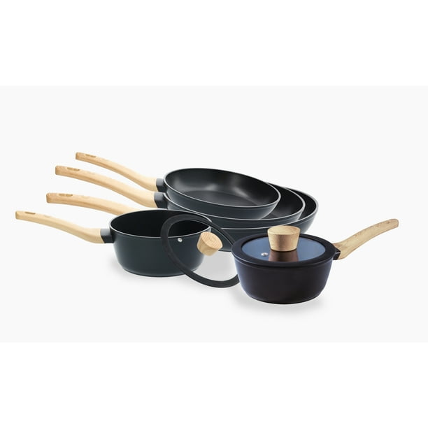 MasterChef 7 Piece Cookware Set, 2 Sauce Pans with 2 Lids and 3 Frying