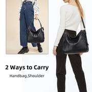 KL928 Large Purses for Women PU Leather Handbags Crossbody Hobo Tote Bags