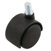 Connector 1.5" Twin Wheel Swivel Caster Black for Office Chair Furniture