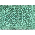 thumbnail image 1 of Ahgly Company Machine Washable Indoor Rectangle Abstract Turquoise Blue Modern Area Rugs, 5' x 8', 1 of 4