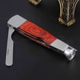thumbnail image 5 of M Buder 3-in-1 Premium Rosewood and Stainless Steel Tobacco Pipe Cleaning Tool, Multipurpose Reamer Pipe Scraper and Nozzle Cleaner for Men, Portable Smoking Accessories, 3.4 inches / 8.6 cm Length, 5 of 9