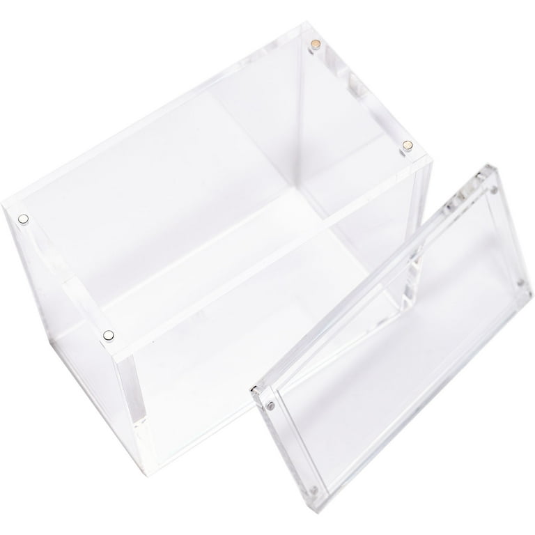 pokemon booster box acrylic case magnetic Pokmon Display With Lid Acrylic Case Frosted border with diamond corners designed to keep the corners of your packs safe Pokemon Booster Box Acrylic Display