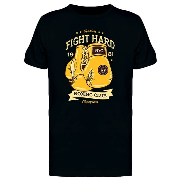 Fearless Fight Hard T-Shirt Men -Image by Shutterstock, Male 3X-Large