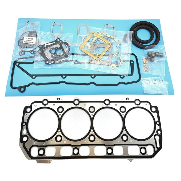 4TNE106 Full Head Gasket Set Kit 723900-92660 72390092660 for Yanmar 4TNE106 Engine AF1110EX AF1088EX Tractor Takeuchi TL150 L9A Excavator GEHL Skid Steer 7600 SL7600