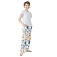 thumbnail image 3 of FORMRS Boys Pajama Pants with Pockets Size 6-8Y Kids Lounge Sleep Bottoms, Tropical Jungle Vibes, 3 of 8