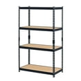 thumbnail image 2 of Edsal Adjustable 4 Shelf Steel Storage Organization Shelving Unit, Black, 2 of 7