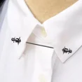 thumbnail image 4 of 2pcs Alfiler De Corbata Para Cuello De Camisa Para Hombre, 70 Mm Zefei Wu 9024735057215, 4 of 5