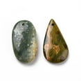 thumbnail image 2 of Natural Ocean Jasper Pendants Mixed Teardrop & Oval Charm 27.5~43.5x15.5~29x4.5~11.5mm Hole: 2~2.6mm, 2 of 3
