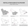 thumbnail image 5 of Stretch Recliner Chair Covers Recliner Covers for Electric /Manual Style | Furniture Covers for Reclining Chairs with Side Pocket, Soft Thick Form Fitted Standard / Oversized, 5 of 7