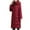 Wine, variant on YHAJDS Women Fall Winter Casual Coat,Women's Womens Puffer Coat Solid Color Long Sleeve Pocket Zipper Mid Length Removable Hooded Jacket